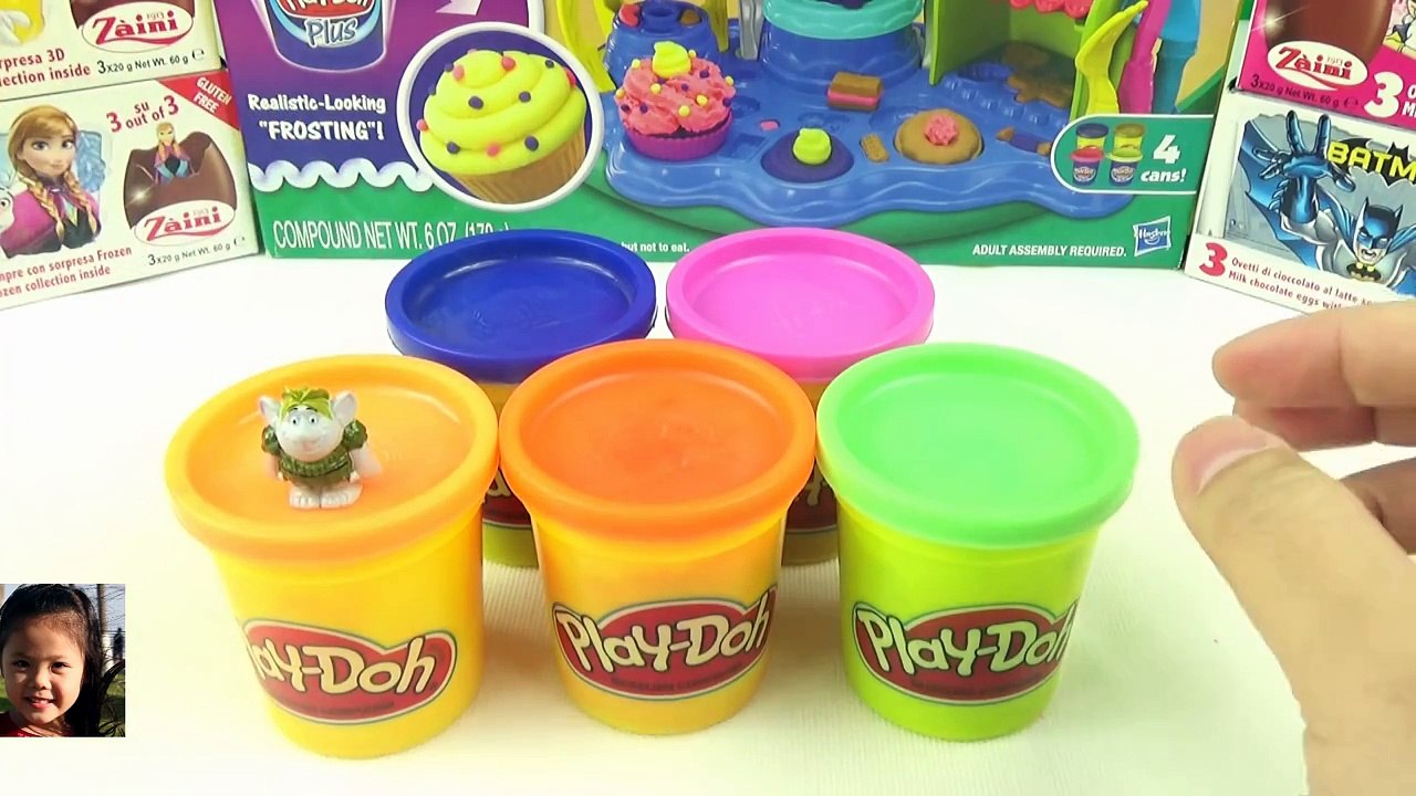 DISNEY FROZEN SURPRISE EGGS !!! Play doh Kinder DISNEY FROZEN princess Elsa Anna Olaf 2 Pi