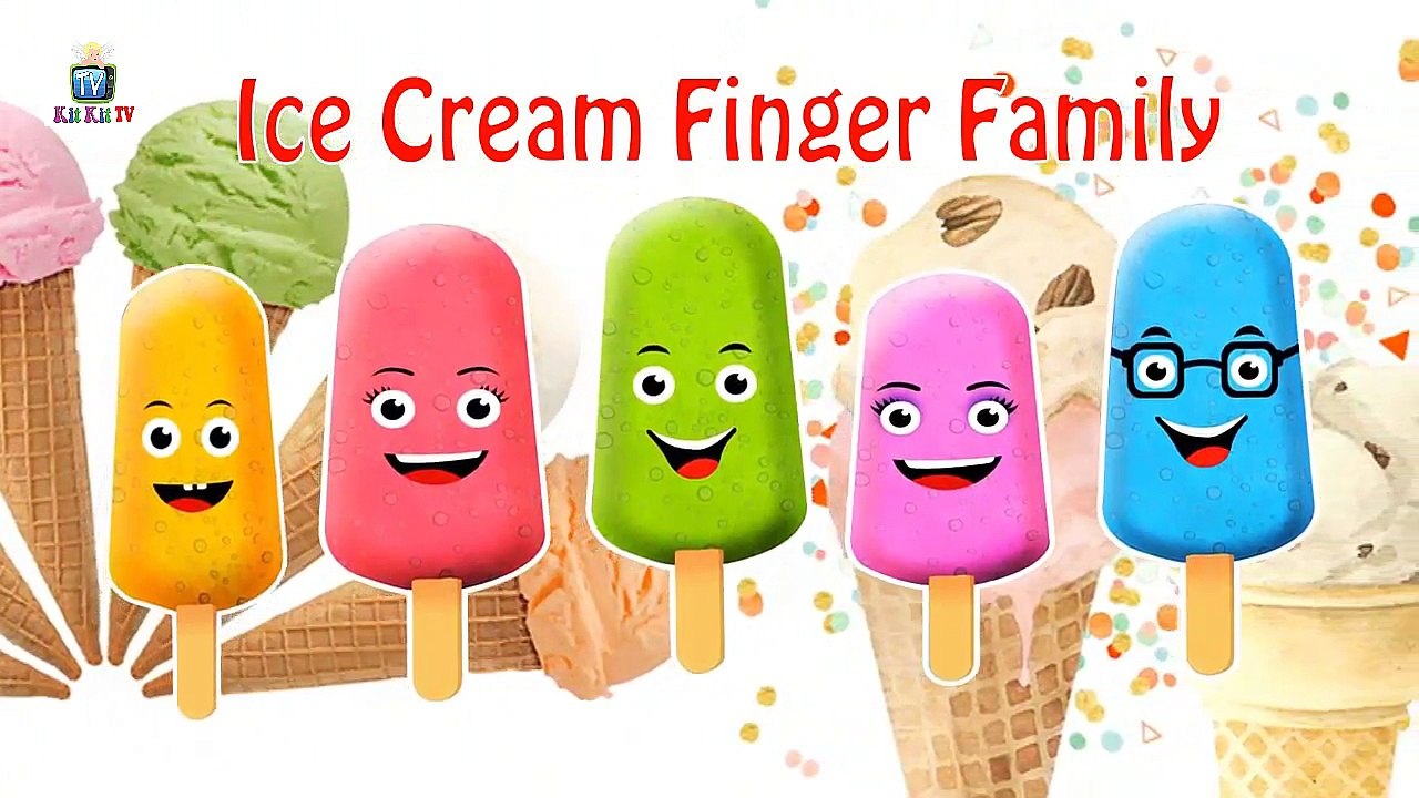 Finger Family Ice Cream 2 Nursery Rhymes for Children Kids Songs