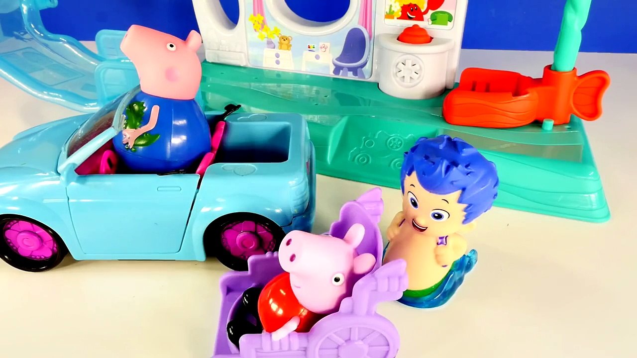 Peppa Pig Doctor Visit at Bubble Guppies Hospital Episode Play Doh Toys Plastilina Juguetes