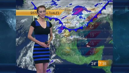 Yanet Garcia y El Pronostico Del Tiempo 22-Feb-2015 19:30 PM Full HD