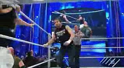 Download Video: Roman Reigns, Dean Ambrose & Chris Jericho vs. Bray Wyatt, Harper & Rowan  SmackDown, Jan