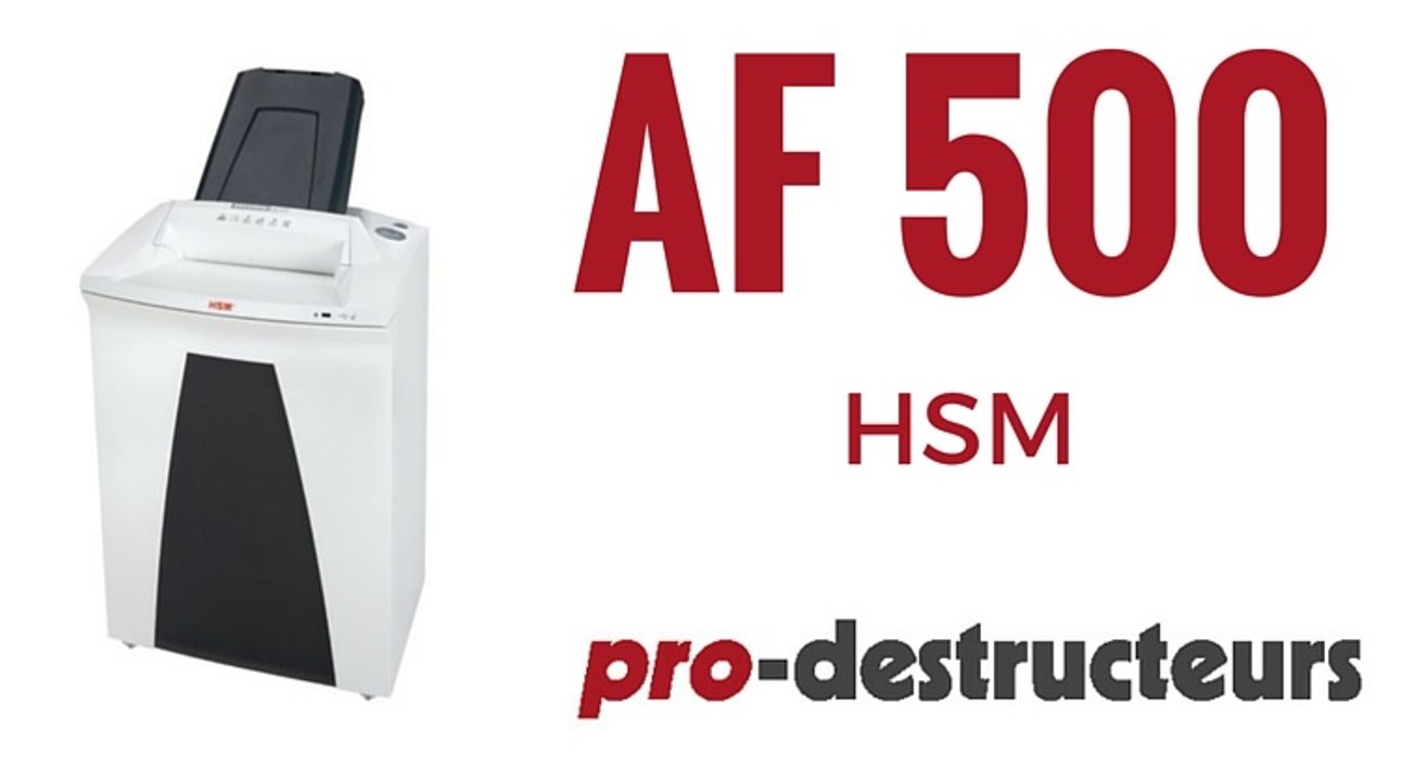 Destructeur de documents Automatique HSM AF500