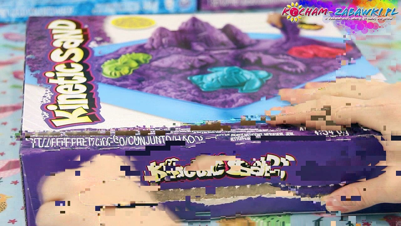 Spin Master - Kinetic Sand / Piasek Kinetyczny - Sandbox & Molds / Podwodny Świat - Purpurowy