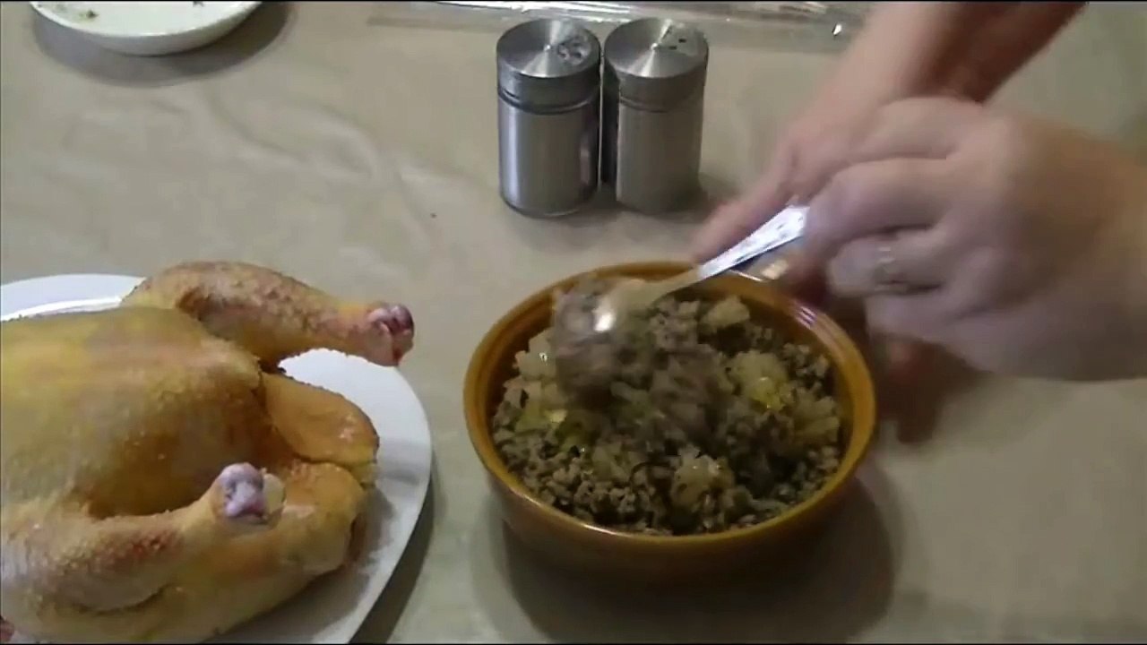 Курица фаршированная#фаршированная курица гречкой#