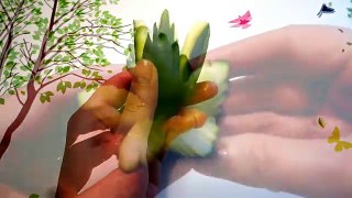 Цветок из огурца! Flower of cucumber! Украшения из овощей! Decoration of vegetables! (2)