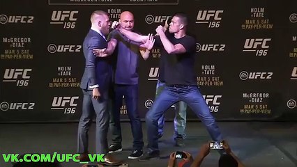 Пацанские разборки между Конором Макгрегором и Нейтом Диазом на Дуэли Взглядов п