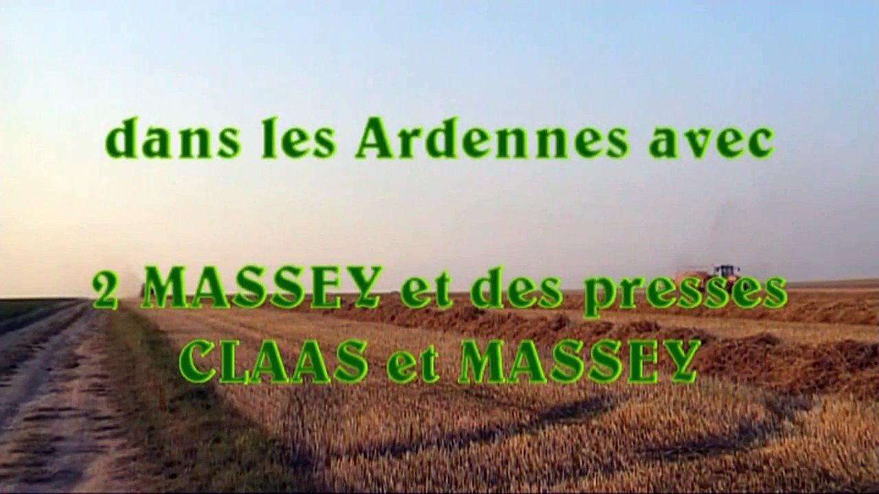 2 MASSEY et des presses MASSEY et CLAAS à la paille en 2011