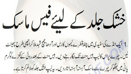 Dry Skin Face Mask (Urdu -Hindi)
