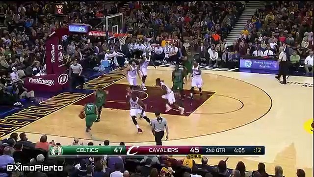 Avery Bradley Crosses Up LeBron James - Celtics vs Cavaliers - March 5, 2016 - NBA 2015-16 Season