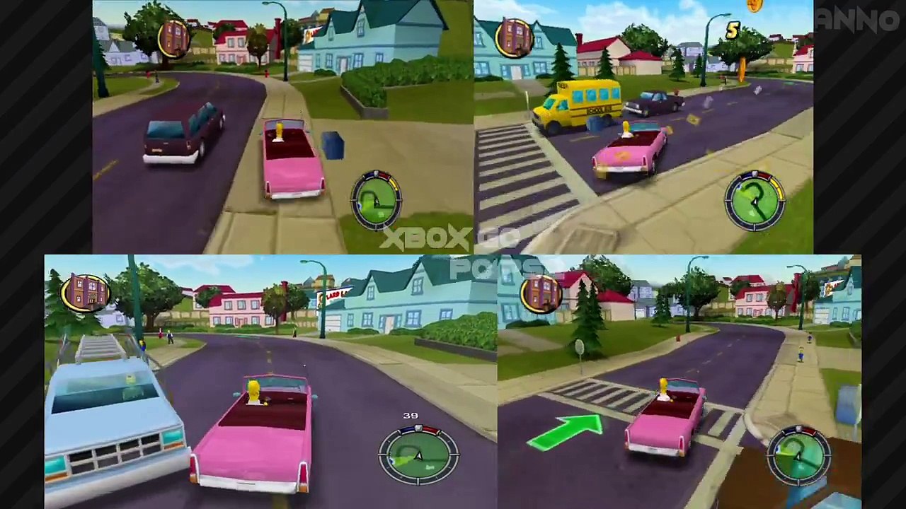 The Simpsons: Hit & Run | PC vs XBOX vs Gamecube vs Playstation 2