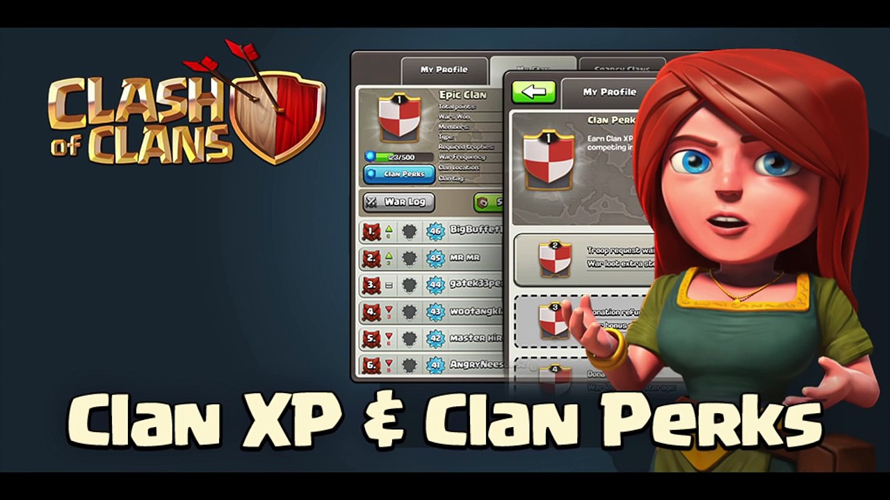 Clash of Clans New FULL Level 1-10 Clan Perk List! New Clash of Clans Clan XP