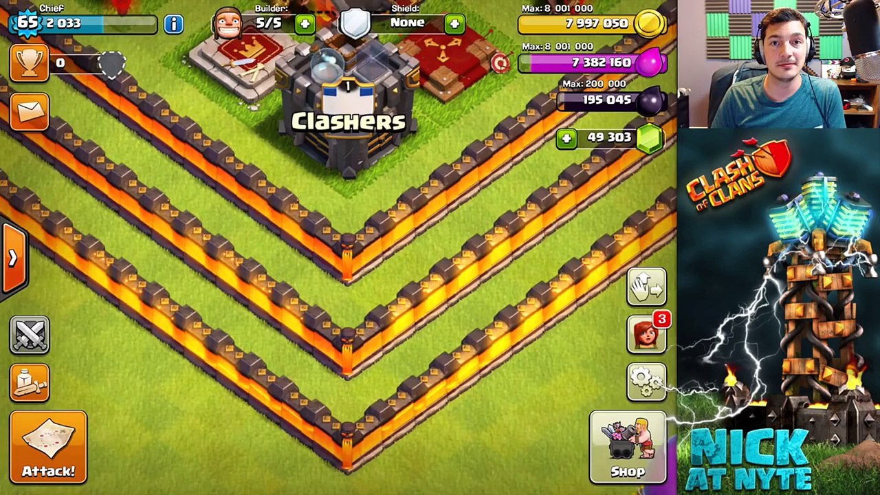 Clash of Clans New LAVA Level 11 Walls  Bye Bye Blue!