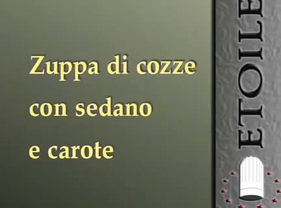 Zuppa di Cozze con Sedano e Carote - Primi Piatti