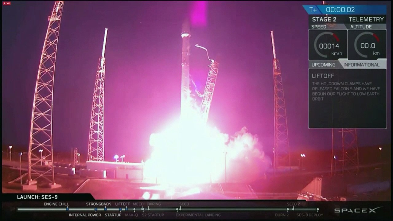 Spacex Satellite Launch Succeeds But Rocket Crash Lands Video Dailymotion
