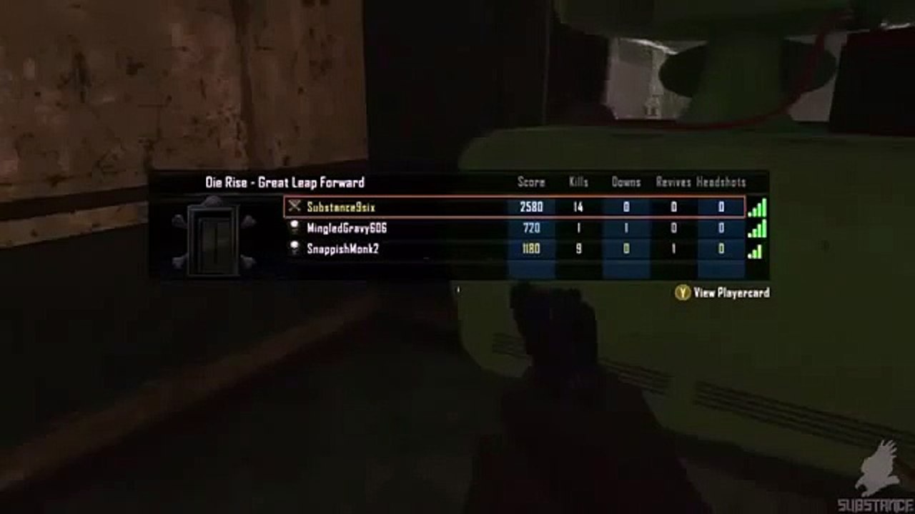 Black Ops 2 Zombies -  Die Rise  How To Get Inside The Elevators - Behind Perk Machines Glitch!