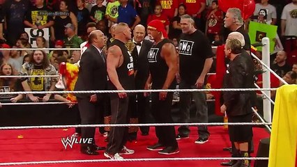 Brock Lesnar crashes Hulk Hogan's birthday celebration- Raw, Aug. 11, 2016