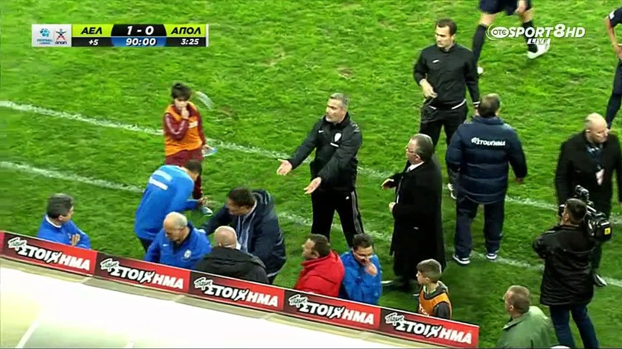 22η ΑΕΛ-Απόλλων Σμύρνης 1-0 2015-16 Ένταση στο AEL FC Arena