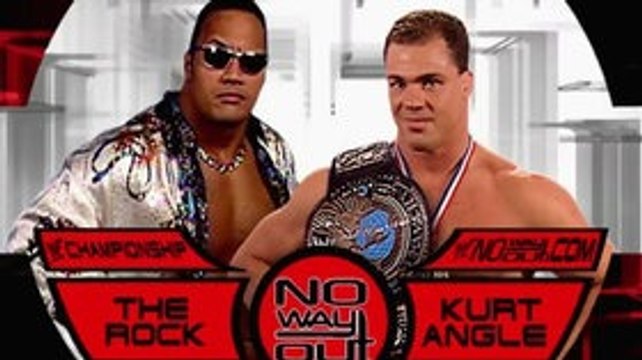 WWF Championship No Way Out 2001: Kurt Angle vs The Rock
