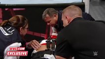 Triple H helped by paramedics after being attacked by Roman Reigns- WWE.com Exclusive, Dec. 13, 2015