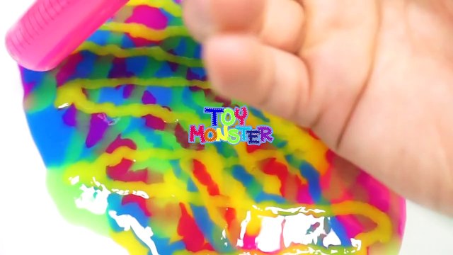 How To Make Colors Syringer Slime Clay Toy DIY Rainbow Slime Syringer Toy Learn Colors For Kid