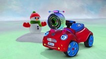 Zeemzoom Çizgi Film Akıllı araba Lego bize kardan adam yapıyor