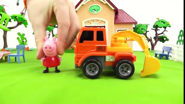 Dessin animé éducatif pour enfants. Français facile. Peppa Pig plante les arbres avec ses amis Dessins Animés Pour Enfants