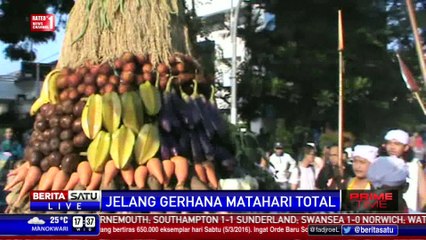 Warga Solo Sambut Suka Cita Gerhana Matahari