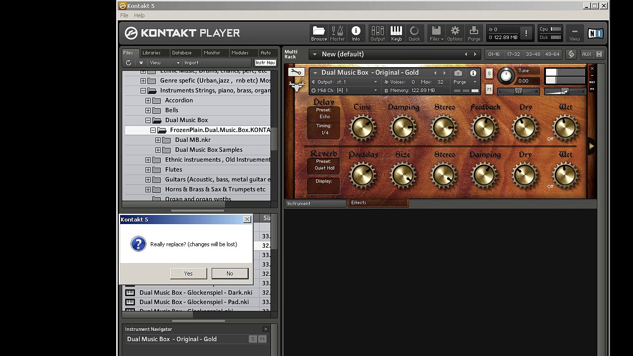 FrozenPlain Dual Music Box Kontakt library Walkthrough