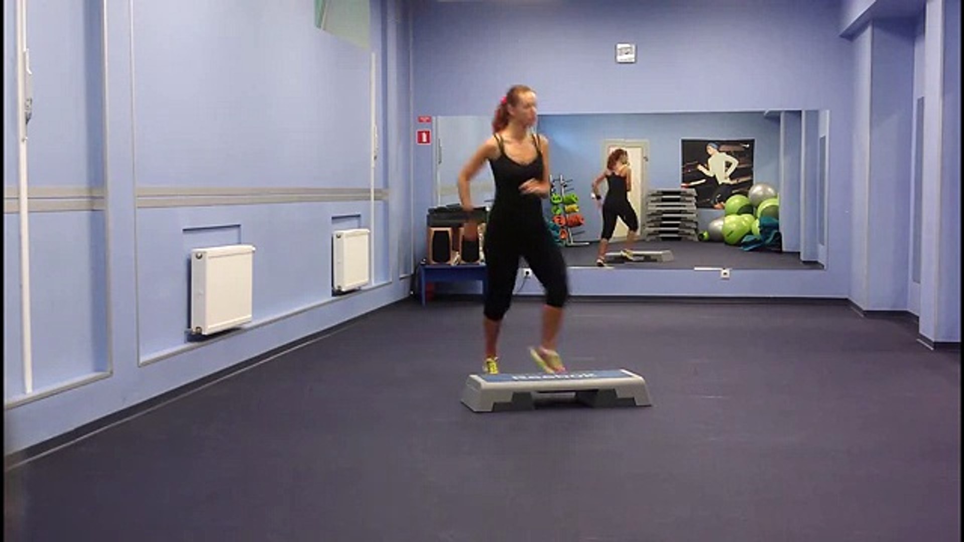 ⁣Step Aerobics workout 1 -- Fitness -- Степ Аэробика