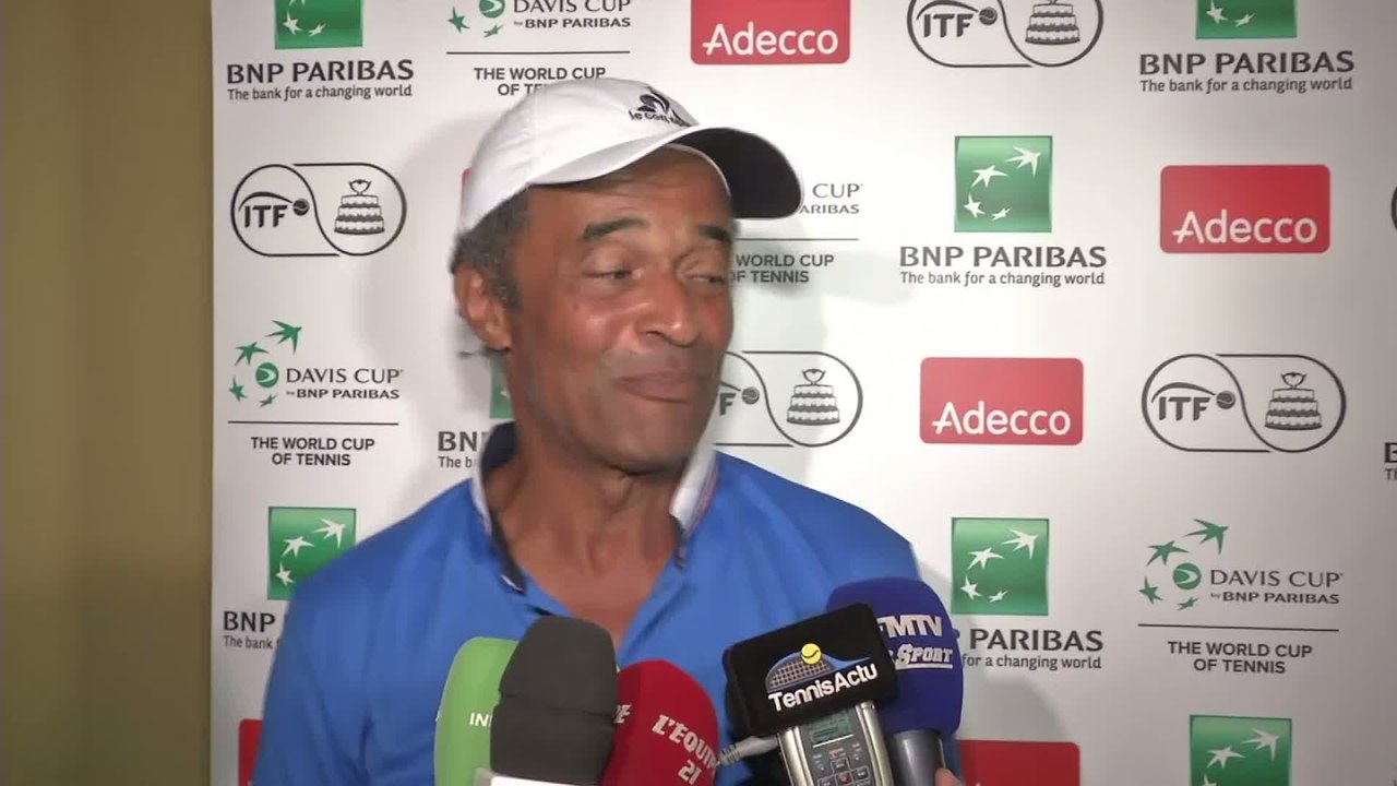 Tennis - Coupe Davis : Noah apprend le cri de guerre aux journalistes