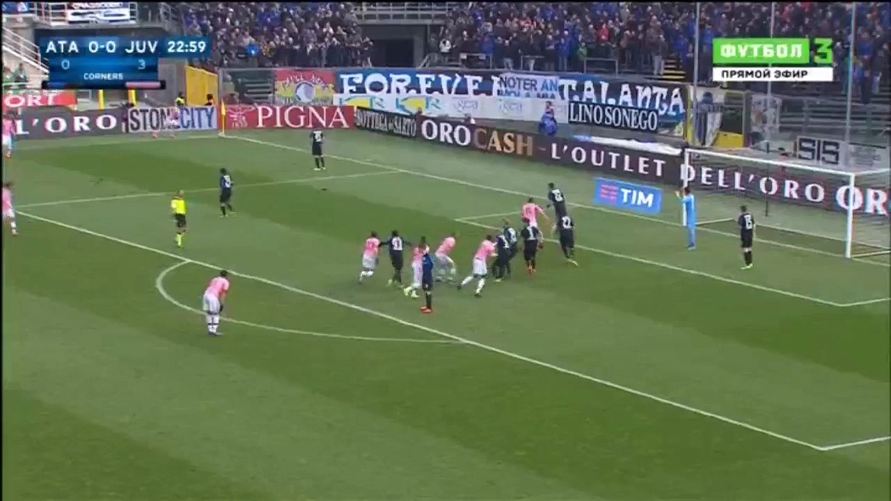 Andrea Barzagli Goal 0-1 Atalanta vs juventus 06.03.2016 HD