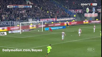 Riechedly Bazoer Goal HD - Willem II 0-2 Ajax - 06-03-2016