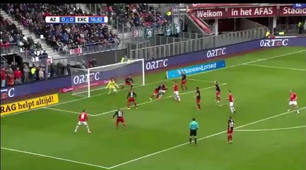 Luckassen Goal (1:0) AZ Alkmaar vs Excelsior - 06/03/2016