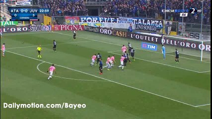 Andrea Barzagli Goal HD - Atalanta 0-1 Juventus - 06-03-2016