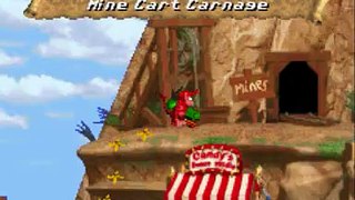 Donkey Kong Country Level 2-2 Mine Cart Carnage