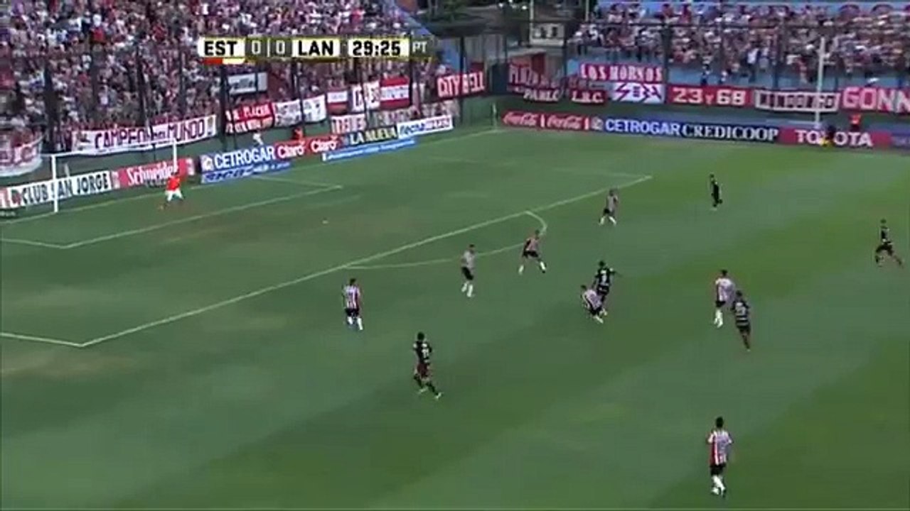 Ayala reventó el palo. Estudiantes 0 - Lanús 0. Fecha 1. Primera División 2016.
