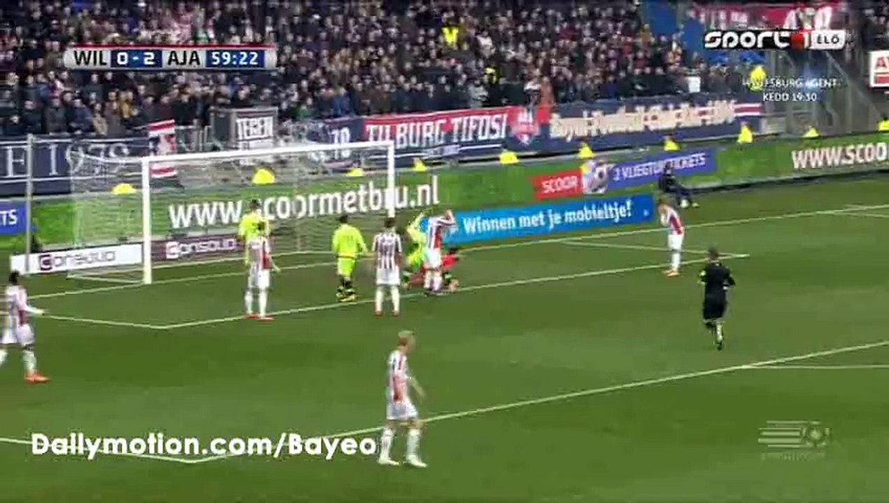 Lasse Schone Goal HD - Willem II 0-3 Ajax - 06-03-2016
