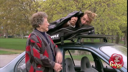 Crazy Old Lady Kidnaps Man Prank