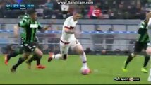 Horror Faul Red card Sassuolo vs Milan 2 - 0