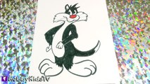 Easy Draw Sylvester the Cat! Looney Tunes Arts N Crafts by HobbyKidsTV