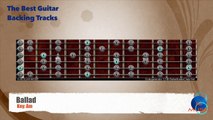 Long Ballad Am Guitar Backing Track guitar map scale