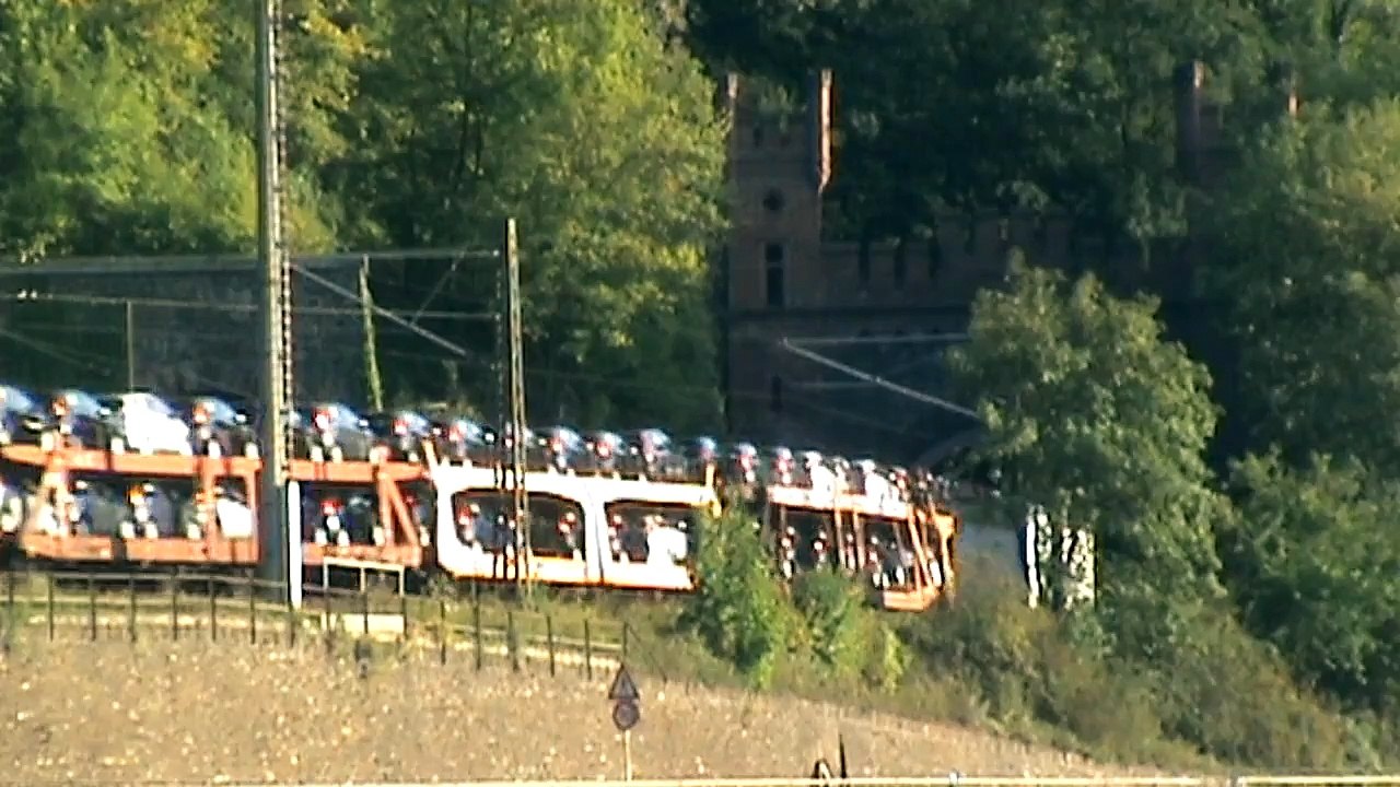 Nordportale Loreley Tunnel, CB Rail Class 66, 152, 101, 185, 427, 2x 428