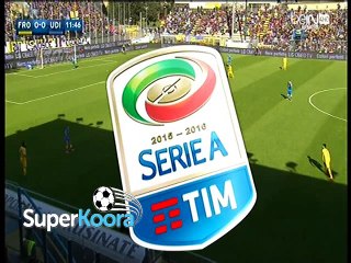 اهداف مباراة ( فروسينوني 0-2 أودينيزي ) الدوري الايطالي