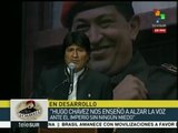Morales: Chávez enseñó a AL a no temer al imperio y a alzar la voz