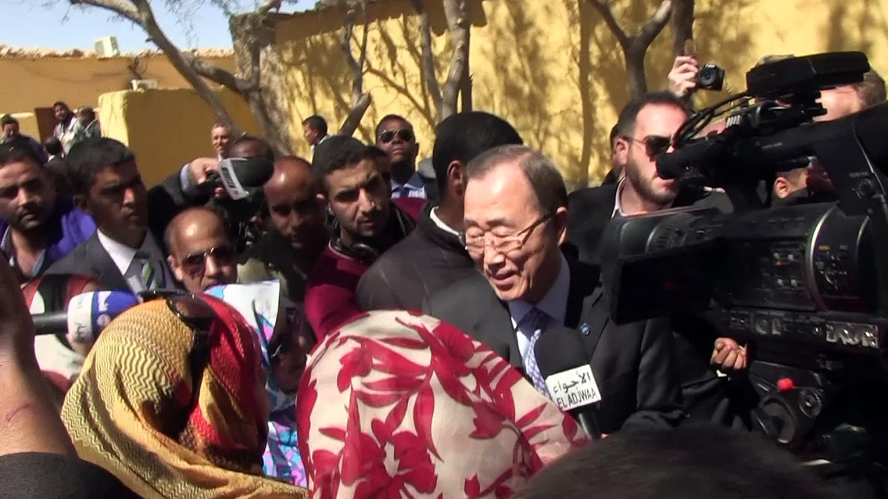 بان كي مون في الجزائر أملا في تحقيق تقدم في ملف الصحراء الغربية