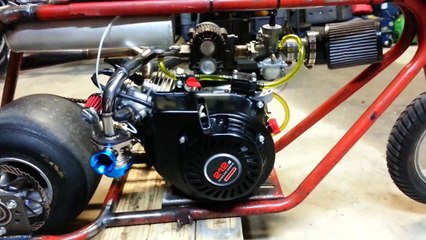 Roots Supercharged Mini Drag Bike All Together