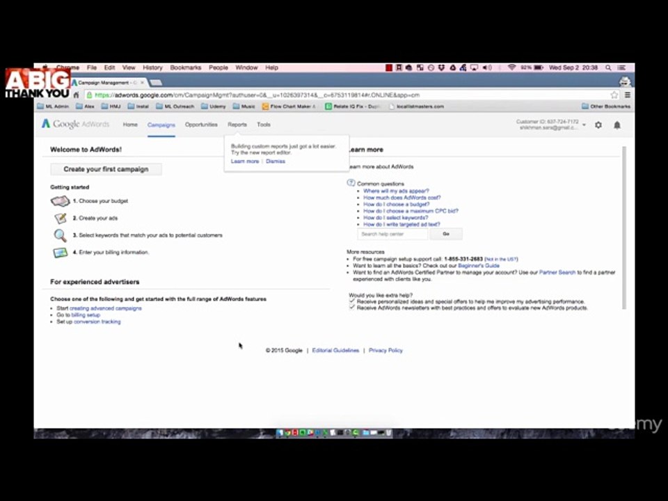 401 Getting Started With Google Adwords - Google AdWords For Beginners