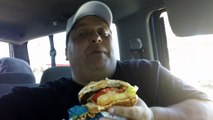 Carls Jr. Buffalo Blue Cheese Burger REVIEW!!