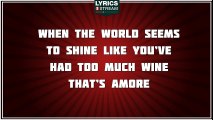 That's Amore - Dean Martin tribute - Lyrics