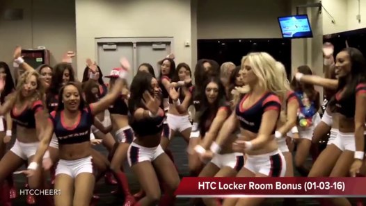 Texans Cheerleaders Sexy Locker Room Celebration